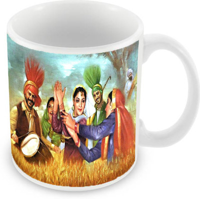 

Sleep Nature's SN-MG-261 Ceramic Mug(350 ml), Multicolor