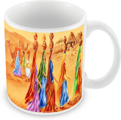 

Sleep Nature's SN-MG-425 Ceramic Mug(350 ml), Multicolor