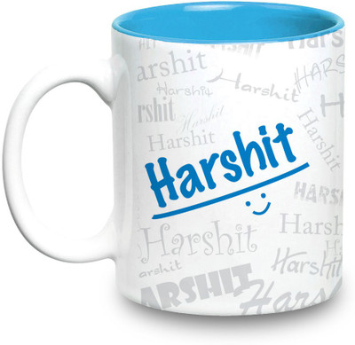 

Hot Muggs Me Graffiti - Harshit Ceramic Mug(315 ml), Multicolor
