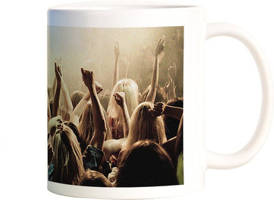 

Rangeele Inkers Rock Concer View Ceramic Mug(300 ml), Multicolor