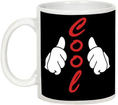 

AllUPrints I Am Cool Ceramic Mug(325 ml), White