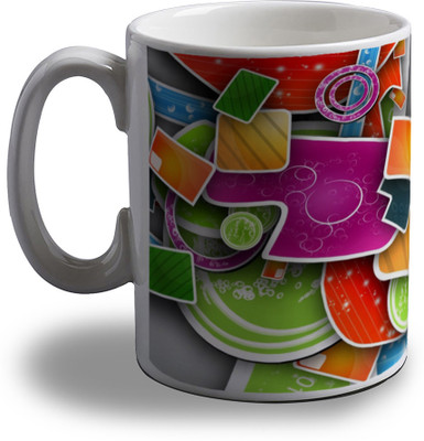 

Artifa Abstract Design AMG0233 Porcelain, Ceramic Mug(350 ml), Multicolor