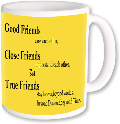 

PhotogiftsIndia Good Friend 01 Ceramic Mug(325 ml), Multicolor