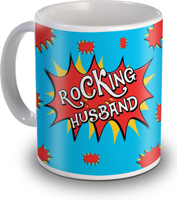 

SKY TRENDS Rocking Husband Gifts For Anniversary Ceramic Mug(350 ml), White