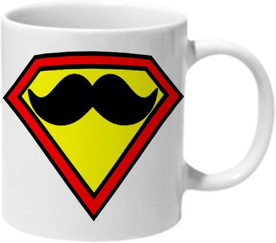 

Mooch Wale Super Mooch Ceramic Mug(325 ml), Multicolor