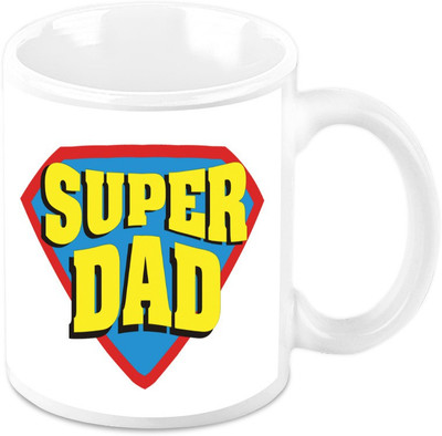 

Homesogood Super Dad Ceramic Mug(325 ml)