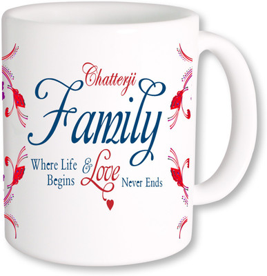 

PhotogiftsIndia Chatterji Family Ceramic Mug(325 ml), Multicolor