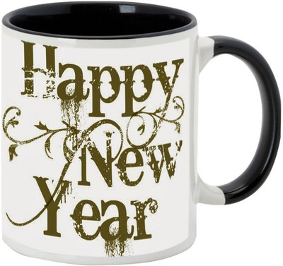 

AllUPrints Happy New Year To All Black Ceramic Mug(325 ml)
