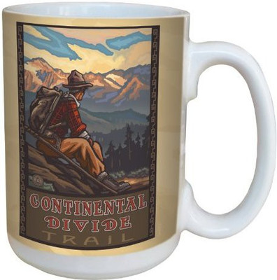 

Tree-Free Greetings Greetings lm43127 Vintage Continental Divide Trail Backpacking by Paul A. Lanquist Ceramic, 15-Ounce, Multicolored Ceramic Mug(60 ml), Multicolor
