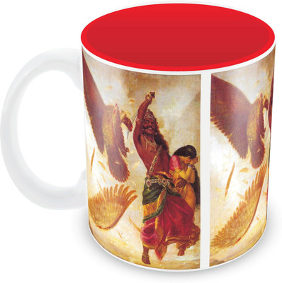 

Posterboy Ravana - Sita Ceramic Mug(350 ml), Multicolor