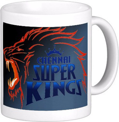 

Exoctic Silver Chennai Super King IPL Series XXX 043 Ceramic Mug(300 ml), Multicolor