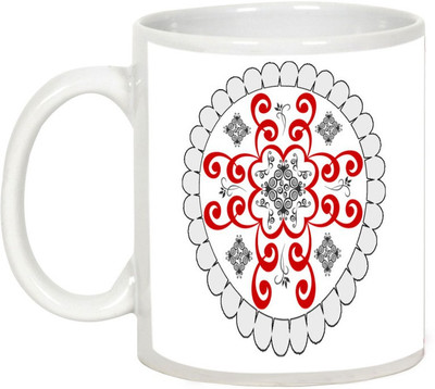 

AllUPrints Gifts For Deepawali - Prosperous Happy Diwali Design 8 Ceramic Mug(325 ml), White