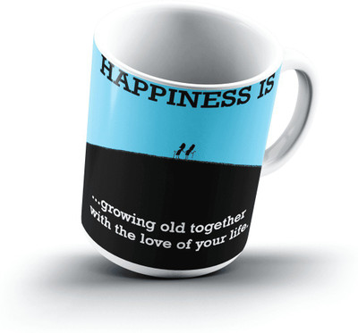 

Ucard Happiness Is1785 Bone China, Ceramic, Porcelain Mug(325 ml)