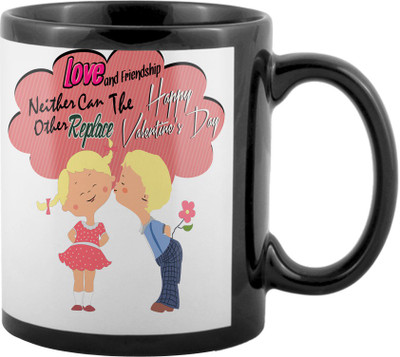 

SKY TRENDS Valentine Gifts For Special Girlfriend,Boyfriend,Wife,Husband,design 17 Ceramic Mug(325 ml), Black