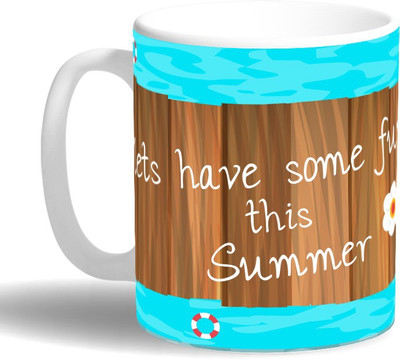 

PRINT OPERA Have Some Fun Ceramic Mug(330 ml), Multicolor