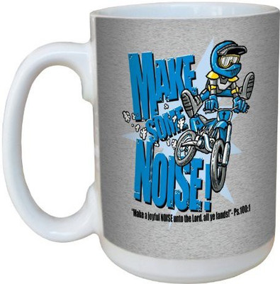 

Tree-Free Greetings Greetings lm44230 Dirt Bike: Psalm 100:1 Ceramic with Full-Sized Handle, 15-Ounce Ceramic Mug(60 ml), Multicolor