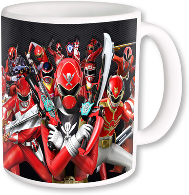

Heyworlds power rangers megaforce 01 Ceramic Mug(325 ml), Multicolor