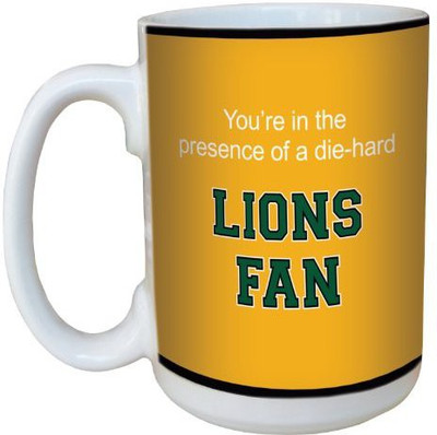

Tree-Free Greetings Greetings lm44559 Lions College Football Fan Ceramic with Full-Sized Handle, 15-Ounce Ceramic Mug(60 ml), Multicolor