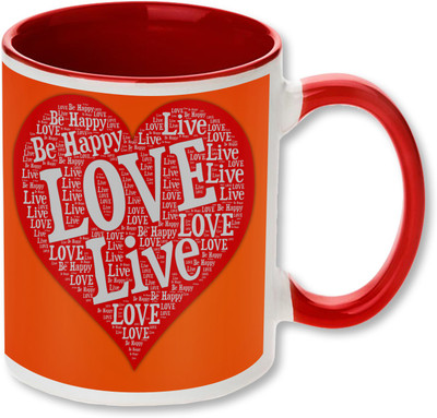 

Heyworlds love live be happy valentine day gifts 01 Ceramic Mug(325 ml), Multicolor