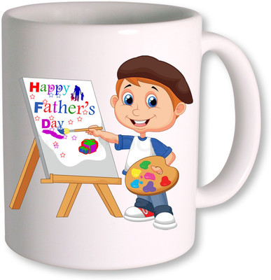 

PhotogiftsIndia Happy Fathers Day 091 Ceramic Mug(350 ml), White
