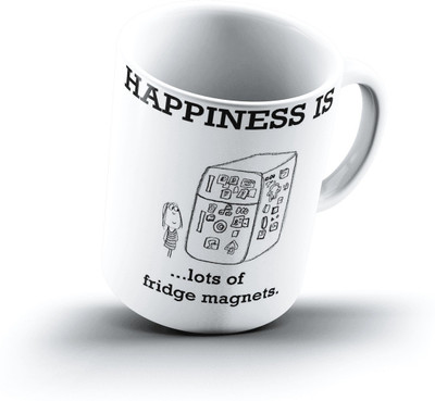 

Ucard Happiness Is1104 Bone China, Ceramic, Porcelain Mug(325 ml)