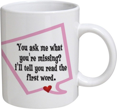 

Disginer Cases First Word - MyBestow White Plain Coffee Ceramic Ceramic Mug(320 ml), Multicolor