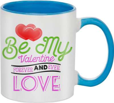 

SKY TRENDS Great Romantic Love Best Gifts For Valentine Day For Girlfriend Boyfriend Fiance Wife Husband, Anniversary,Christmas, Design 002 Ceramic Mug(325 ml), Blue