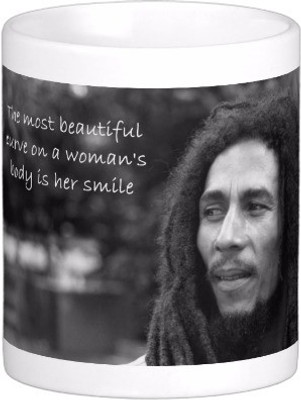 

Exoctic Silver Bob Marley Collector Edition Series 16 Ceramic Mug(300 ml), Multicolor