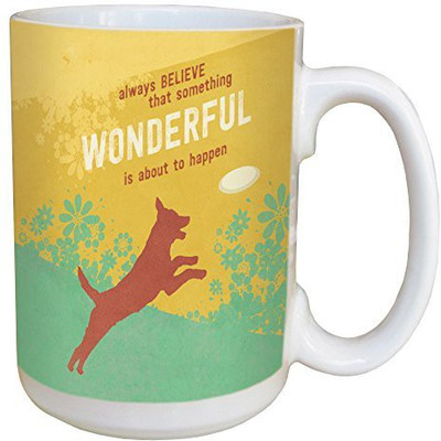 

Tree-Free Greetings Greetings 46167 Angi and Silas Always Believe Ceramic with Full-Sized Handle, 15-Ounce Ceramic Mug(60 ml), Multicolor