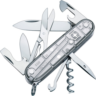 

Victorinox Huntsman SilverTech 8 Function Multi Utility Swiss Knife(Silver)