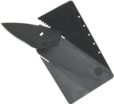 Everything Imported Credit Card Folding Pocket Multi-utility Knife(Black) available at flipkart for Rs.99