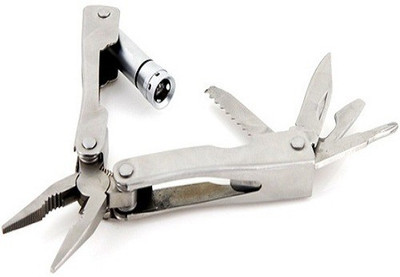 Protos 9 in 1 Micro Toolkit Multi Utility Plier(9 Tools, Silver)