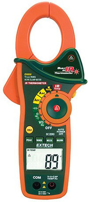 

Extech EX830 Clamp Meter Digital Multimeter(Orange, Black 4000 Counts)