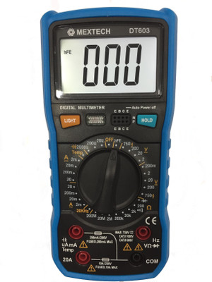 

MEXTECH DT-603 Digital Multimeter(Blue, Black 4000 Counts)