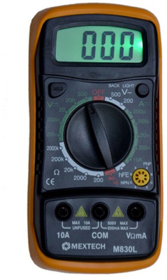Mextech M830L Digital Multimeter(Yellow 2000 Counts)