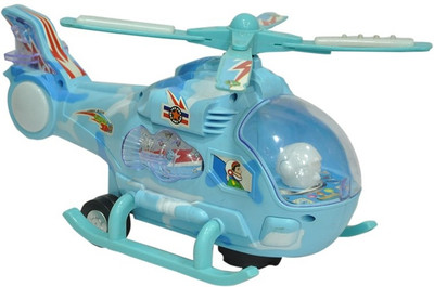 

Shop & Shoppee Helicopter with Led Lights on Wings and music(Blue)