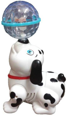 

Asa Products dancing dog with 3d light music 360 rotation(White)