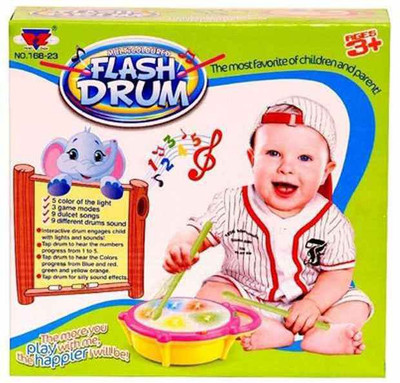 

Speoma Flash Drum MultiColor Toys for Kids(Multicolor)