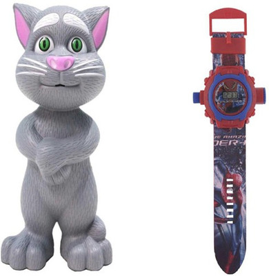 

Aquaras grey tom cat and spider man pack of 2 projector watch(Multicolor)