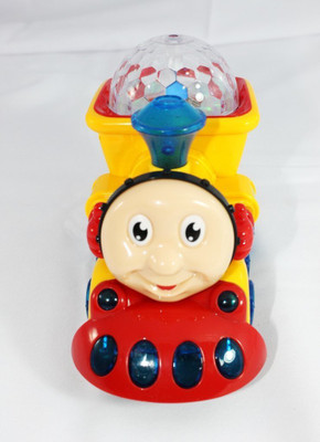 Jamosan Lights Train Toy With Music Gift For Kids (Red)(Red)