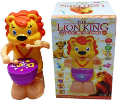 

Khareedi The Lion King Drummer with Sounds and Light(Multicolor)