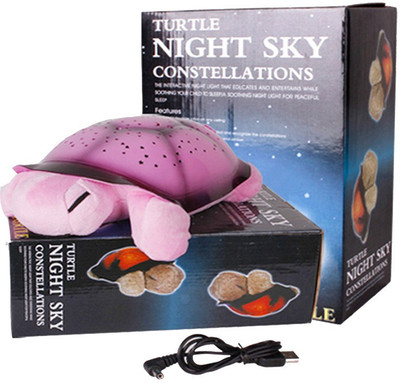 

ShopMeFast Turtle Night Sky Constellation Projector Light Lamp With USB Cable(Pink)