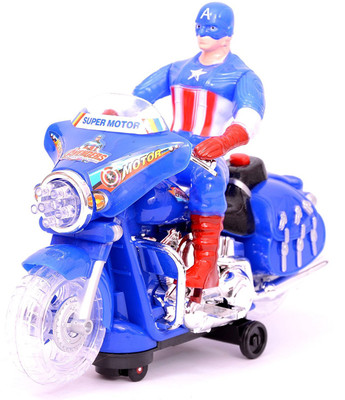

MK Enterprises Captain America Motorcycle(Multicolor)