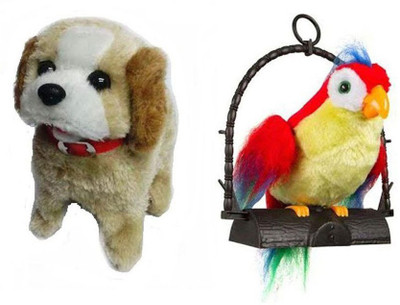 

AR Enterprises Jumping Dog and Talking Parrot 2 Musical Toy(Multicolor)