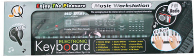 

9 Perfect Electronic Keyboard with FM 61 Keys MQ-012FM(Black)