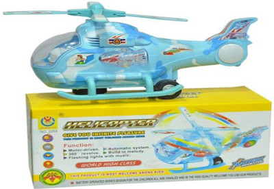 

S.G.International Turban Toys Helicopter With Led Lights On Wings And Music(Blue, White)