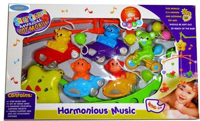 

kts Sweet Cuddle Musical Cot Mobile Early Development Toys(Multicolor)