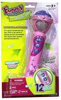 

Shop & Shoppee Funny Microphone with 12 Pleasant Melodies(Multicolor)