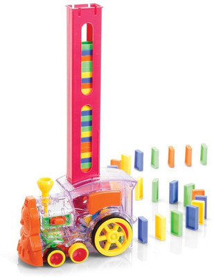 

Arnavs Domino Train With Sound Light 80 Pcs Tumbling Dominoes Game Toy(Multicolor)