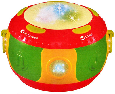 

Variety Gift Centre merry-go-round drum with lights, music and touch function improving children's ability to practice.(Multicolor)
